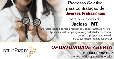 Processo Seletivo para Diversas Vagas em Jaciara/MT