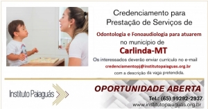 Credenciamento 001/2020 - Prestação de Serviços em Carlinda/MT