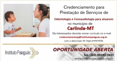 Credenciamento 001/2020 - Prestação de Serviços em Carlinda/MT