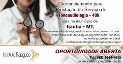 Credenciamento para Prestação de Serviços em Fonoaudiologia para Itaúba-MT