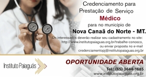 Credenciamento para Prestação de Serviços Médicos para Nova Canaã do Norte/MT