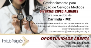 Credenciamento para Prestação de Serviços Médicos para o Município de Carlinda-MT.