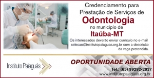 Credenciamento de Odontólogo para o Município de Itaúba-MT