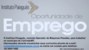 Oportunidade de Emprego